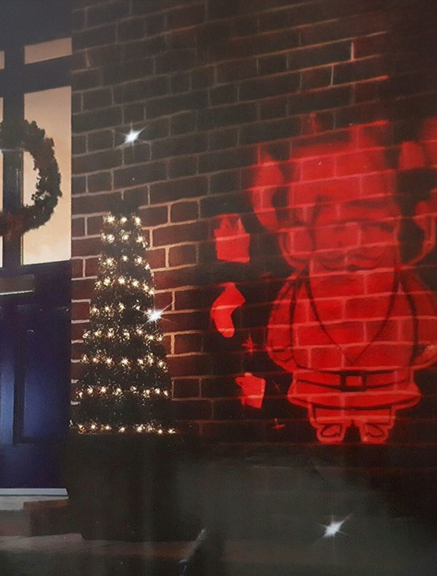 ** Proiect de imagine "Moș Crăciun roșu", LED, IN/OUT