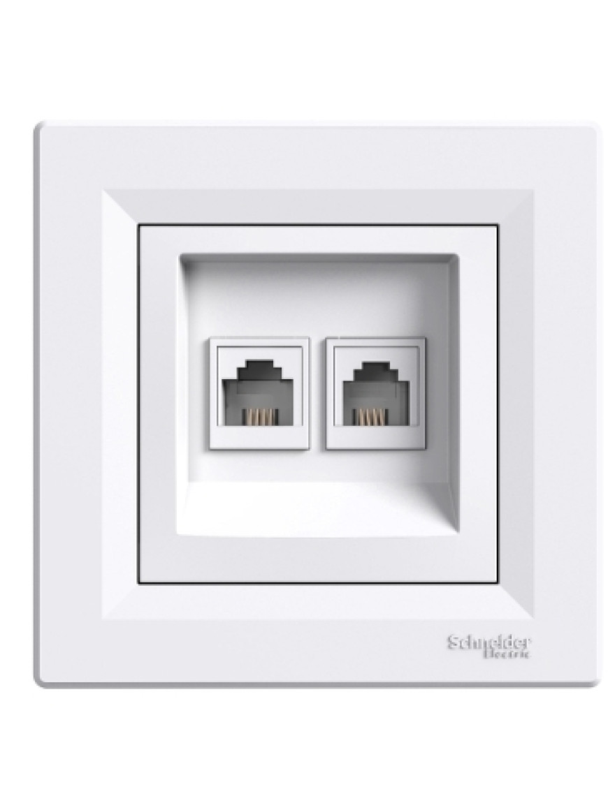 Priză Inter. 2 x RJ11 TF Asfora