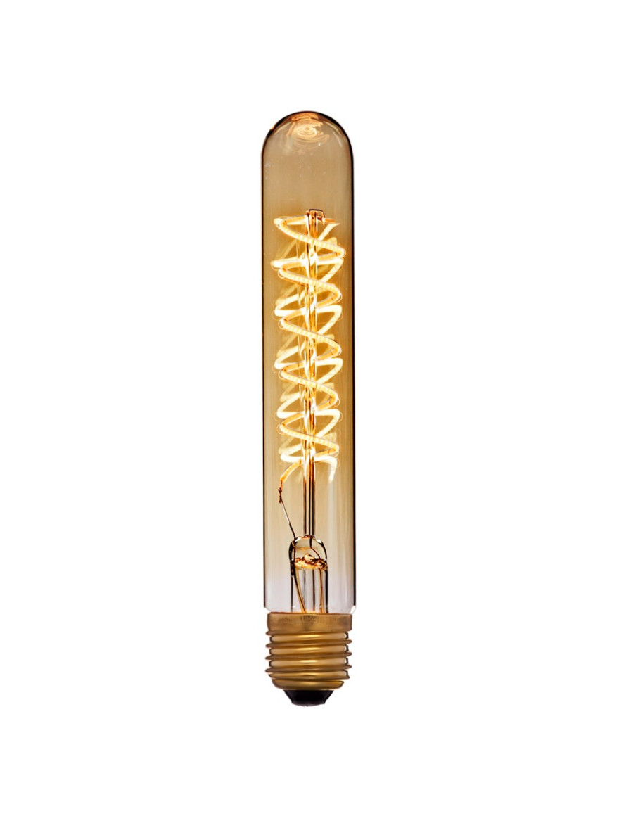 Bec LED Filament T30-185 4W-R 2700K Deco Spiral Amber LUMINALED
