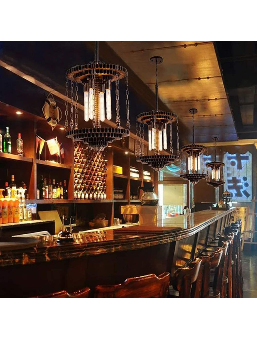 Bec LED Filament T30-185 4W-R 2700K Deco Spiral Amber LUMINALED