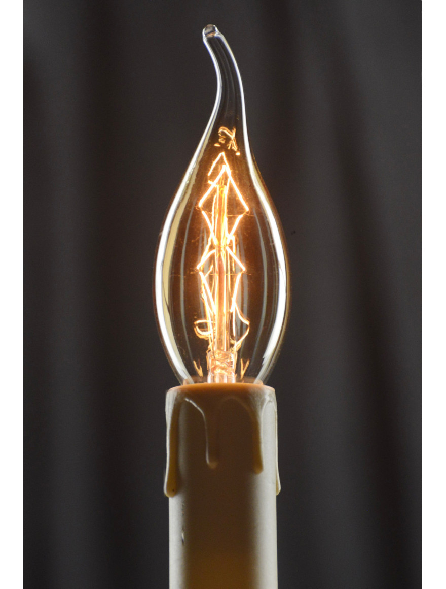 Bec LED Filament candle T 6W  E27 2700-3000K Deco Amber LUMINALED