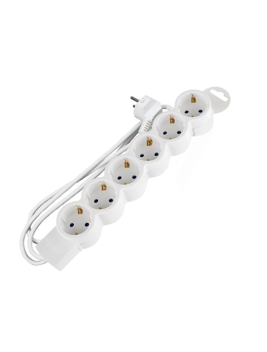 **Prelungitor 6 prize l/p 16A 250V 2M scame