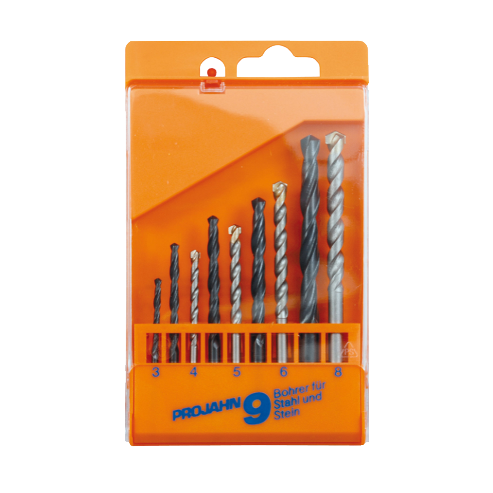 * Set burghie beton 3-8mm 9buc. universal