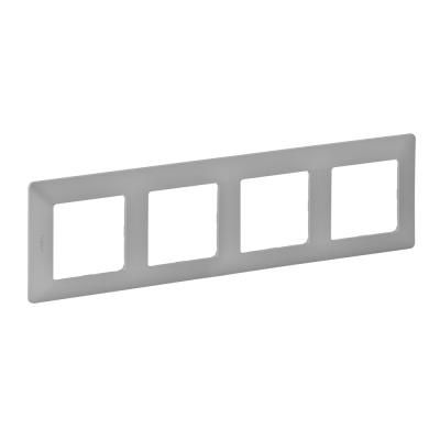Рамка 4 поста (Valena Life алюминий)