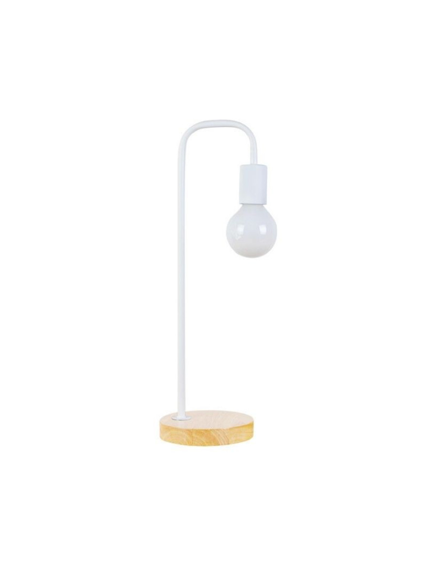 Lampă de masă JH-190 D15xH47cm, E27/1, Metal+ Wood, White LuminaLED
