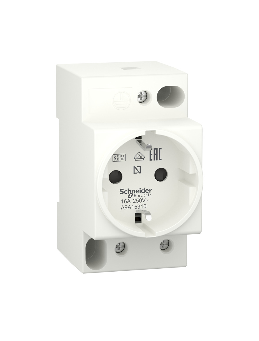 Розетка на DIN-рейку 35 iPC 16A 2P+PE SCHNEIDER