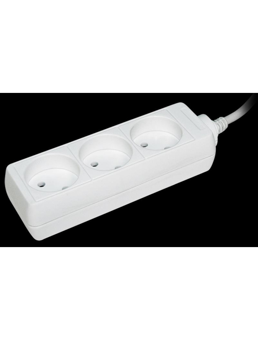 Prelungitor U 3  3  locuri  2Р/5metri  2х0.75mm2  10А/250V   IEK
