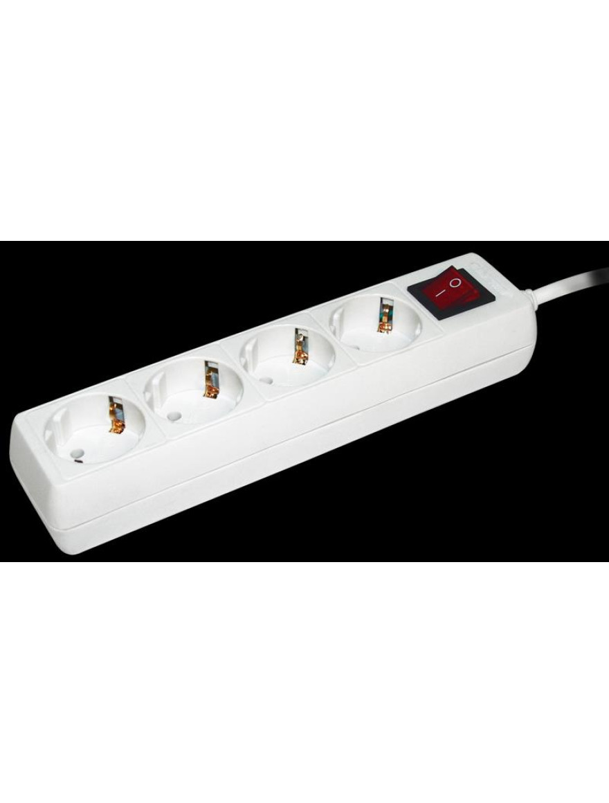 Prelungitor U04K-intr.4 locuri 2Р+PЕ/3 metri  3х1mm2  16А/250V IEK (8buc/cut)