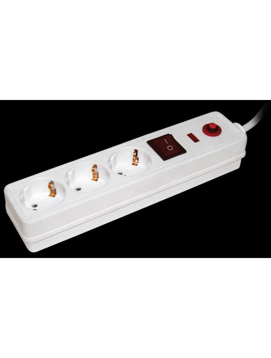 Filtru de rețea SF-03К 3 locuri  2Р+PЕ/1,5metri  3х1mm2  IEK