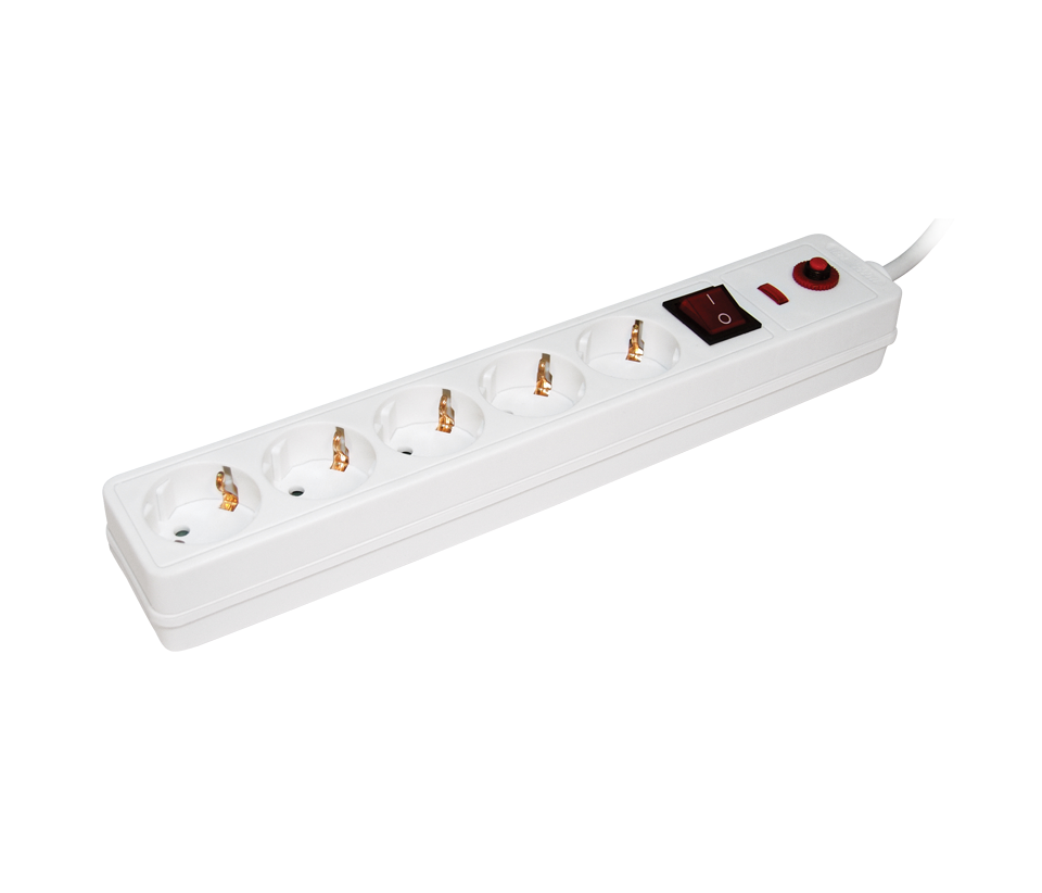 Filtru de rețea SF-05К 5 locuri 2Р+РЕ/3metri  3х1mm2  IEK