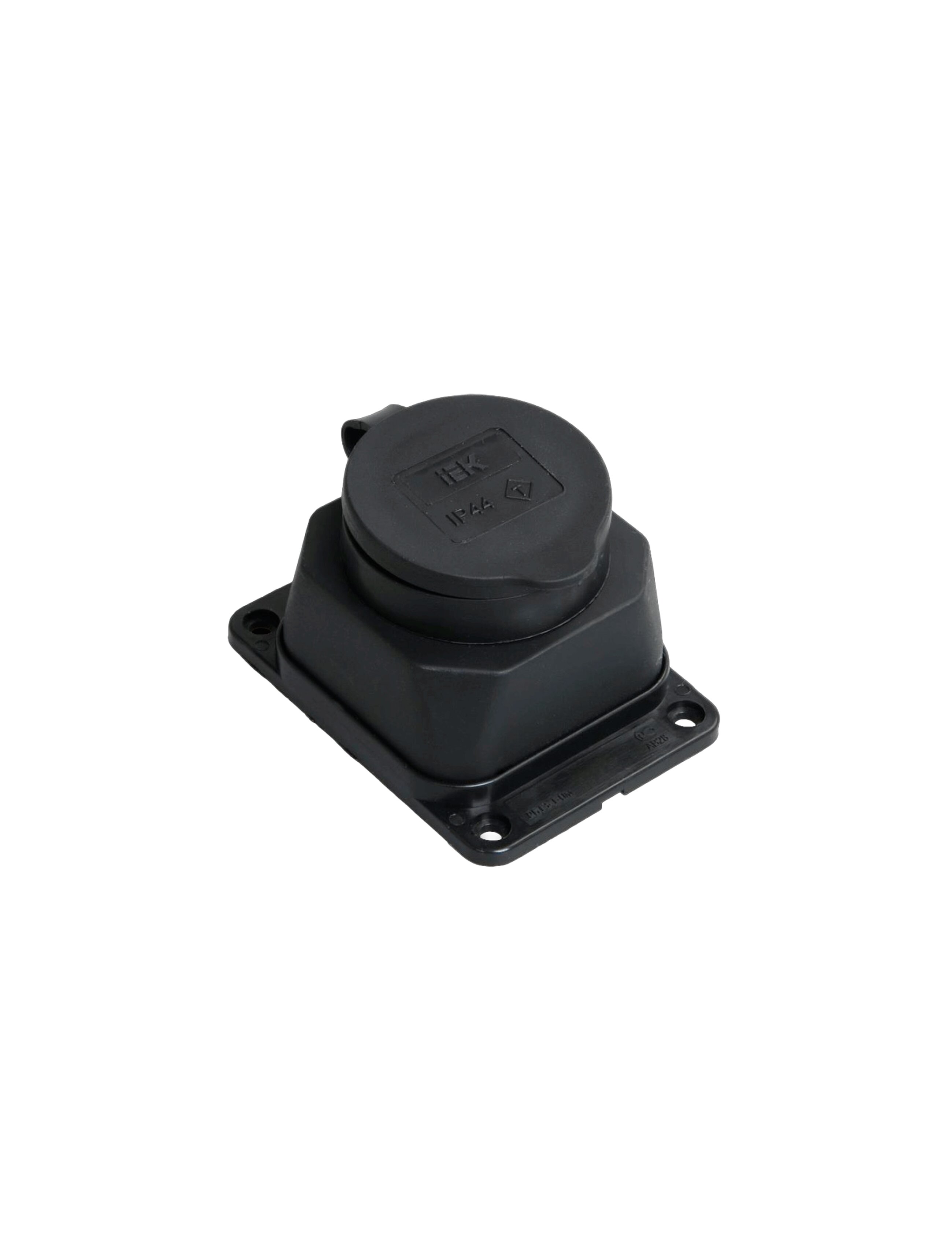 Priză cu capac, RB13-1-0m aparentă OMEGA IP44 IEK