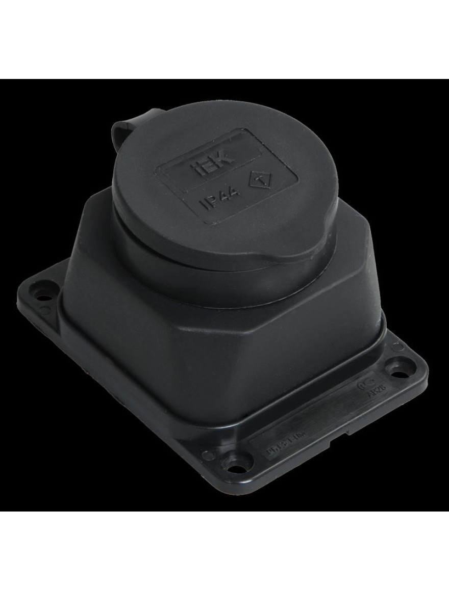 Priză cu capac, RB13-1-0m aparentă OMEGA IP44 IEK