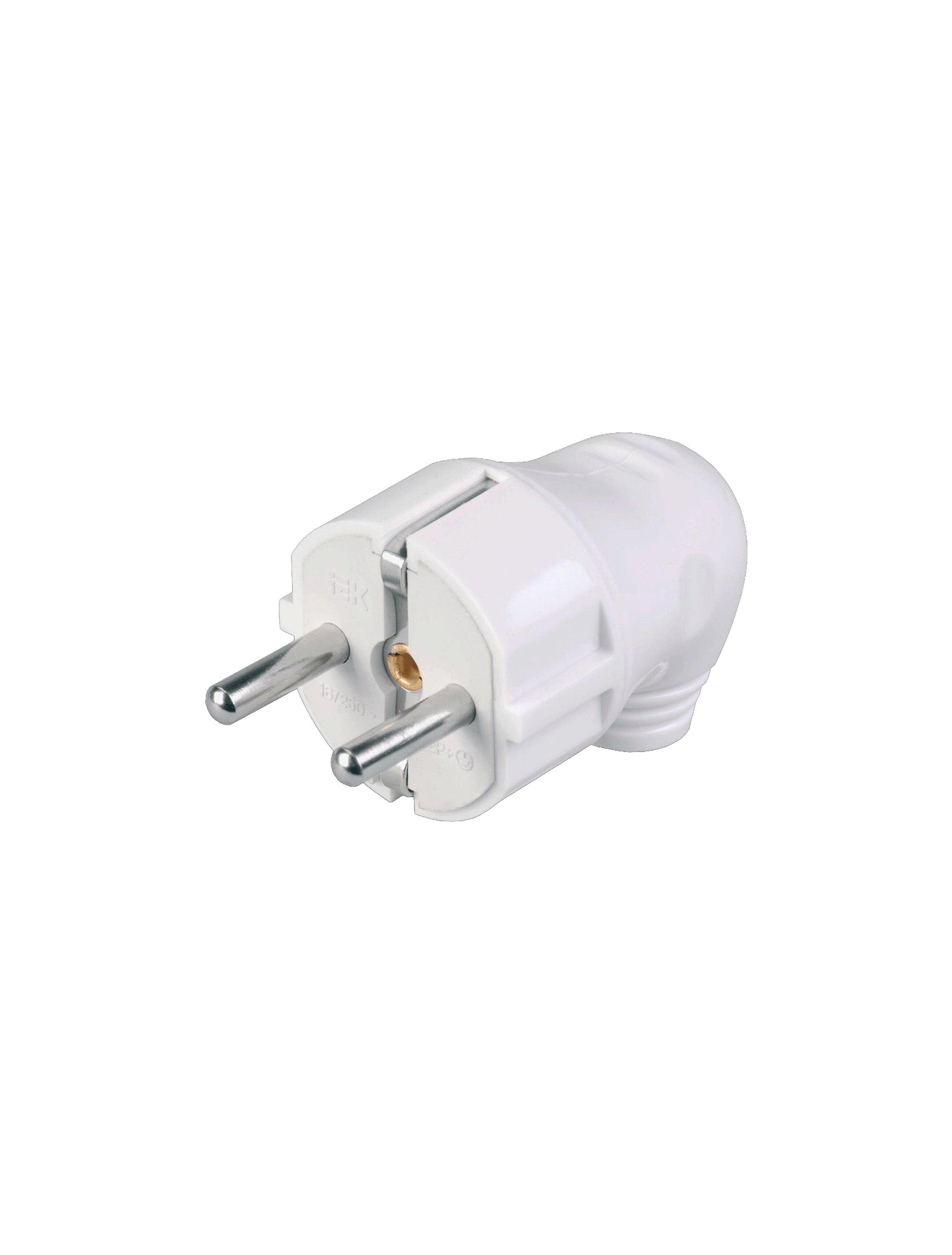 Fișă cu împămîntare VPu11-01-St 90grade 16А albă IEK (50buc/cut)