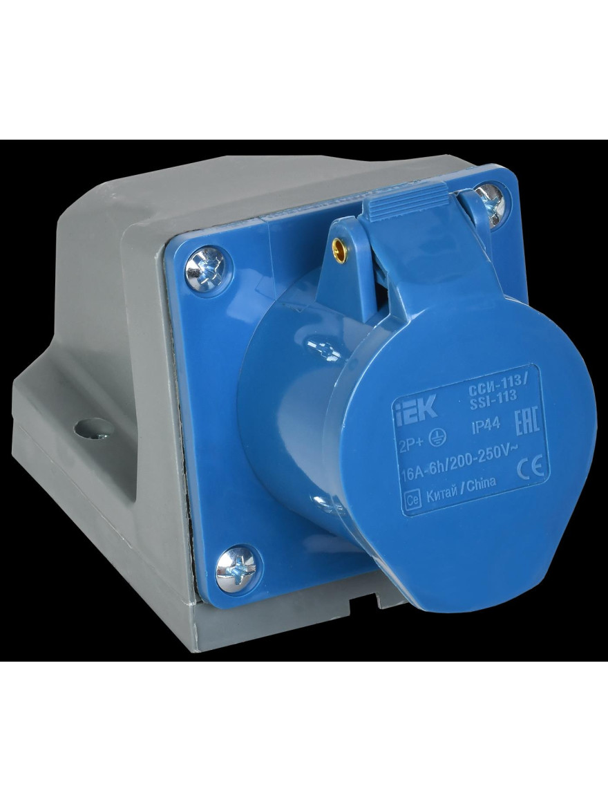 Priză fixă 113  2Р+РЕ 16А 220V IP44 IEK