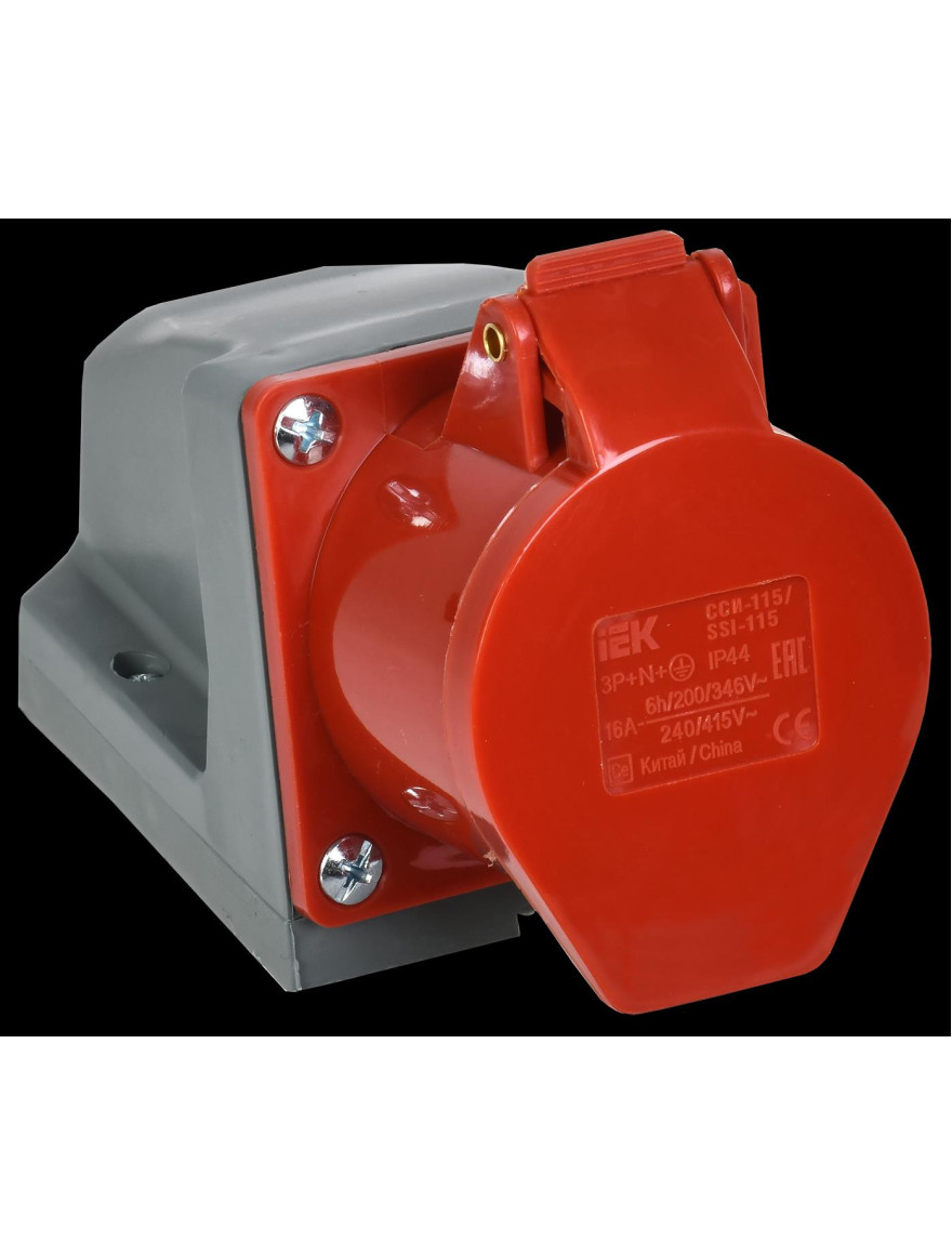 Priză fixă 115  3Р+РЕ+N 16А 380V IP44  IEK
