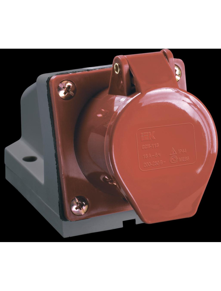 Priză fixă 124  3Р+РЕ 32А 380V IP44 IEK