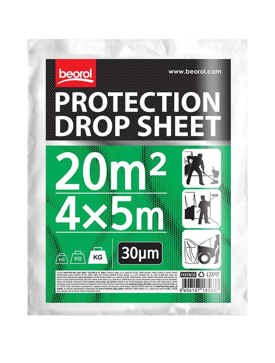 Folie zugravit 4m*5m*30mic Beorol