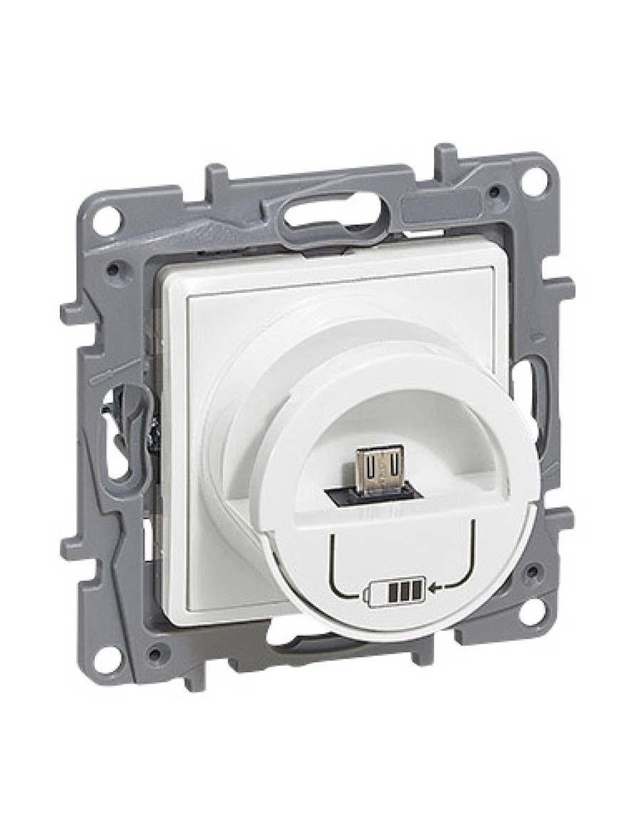 Dock încărcare micro USB+încărcător USB, alb Niloe 2