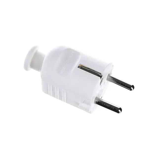 Fișă STECKER  demontabilă albă