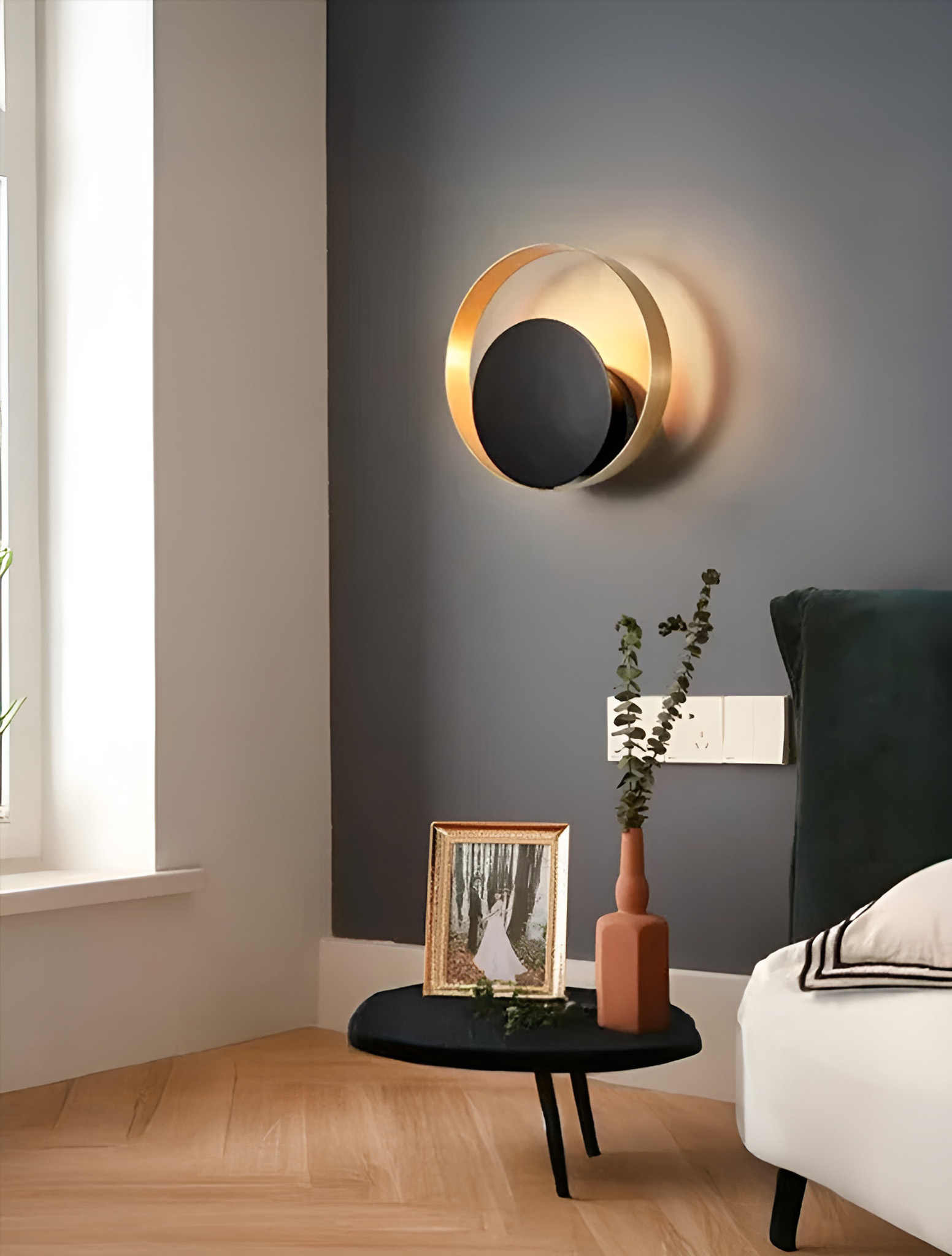 Aplică JH-282 D26xH26, G9x3W, Metal, Black LuminaLED