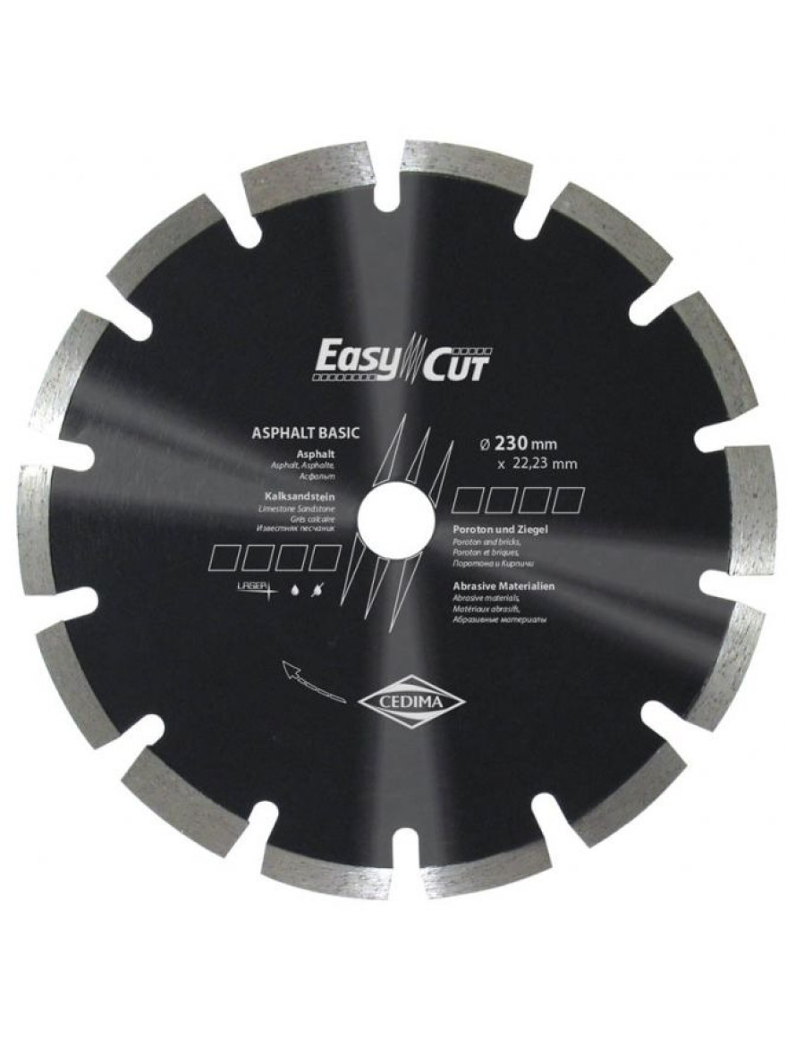 * Disc diamantat segmentat Aspalt basic230mm
