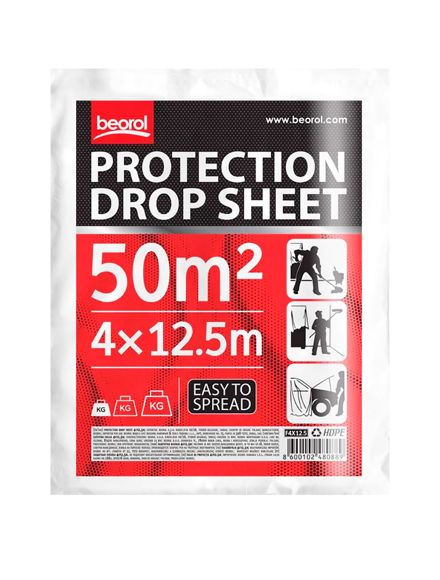 Folie zugrav 4m*12m*6mic Beorol