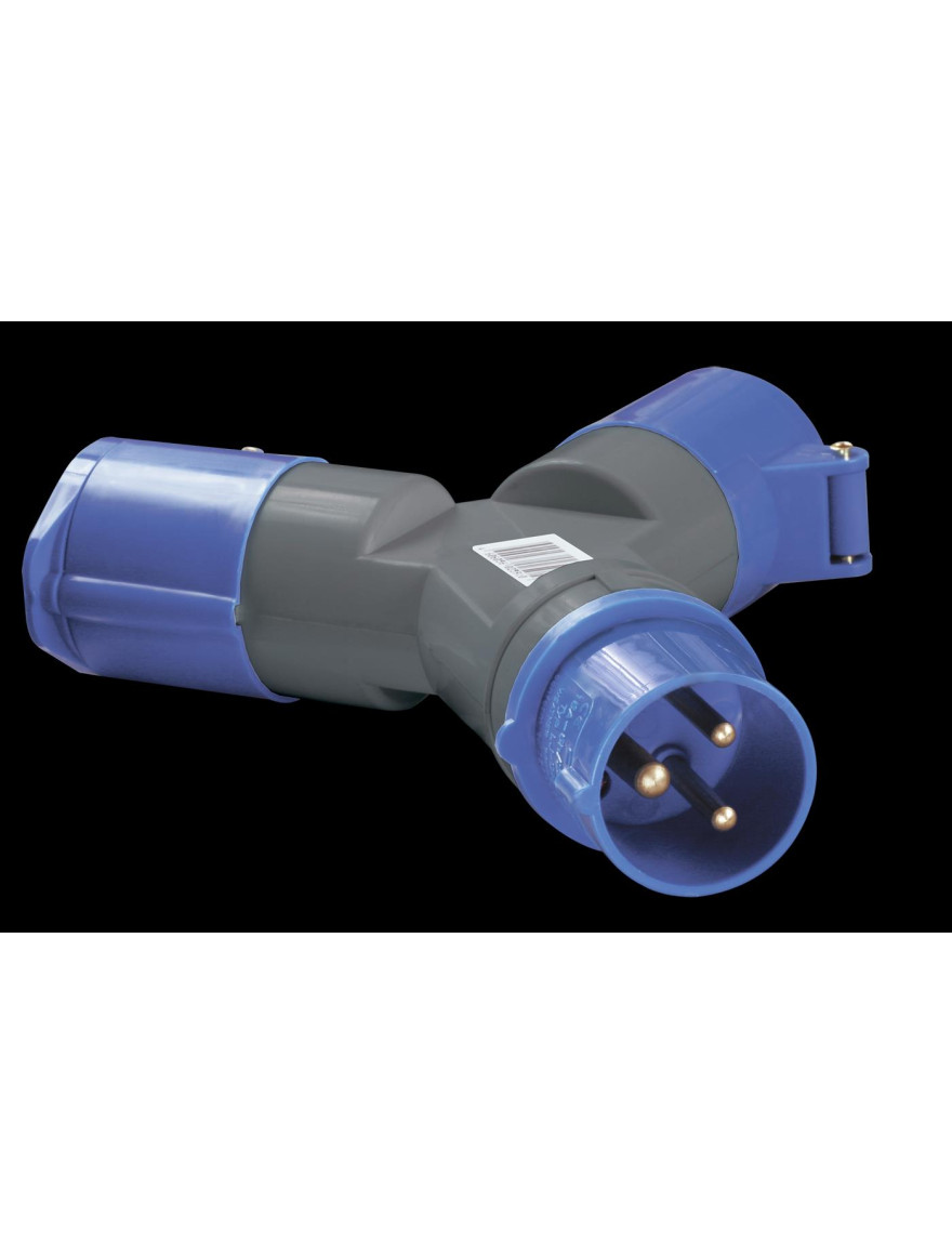 Distribuitor industrial cu fișă TS1012 2Р+РЕ cu 2 prize TS1012 2Р+РЕ 16А 250V IP44  IEK