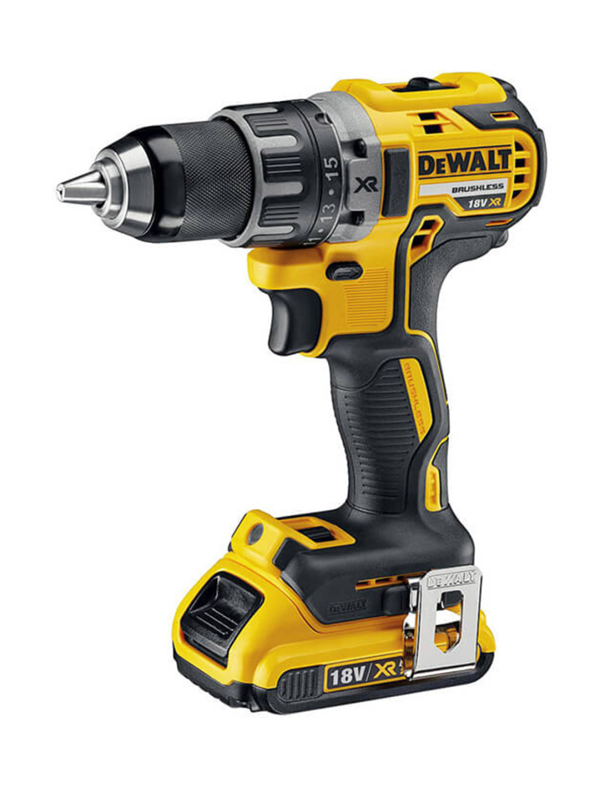 * Mașină de găurit/înșurubat cu acumulator DeWALT DCD791D2-QW XR BL Li-Ion 18V 2.0Ah 2vit.