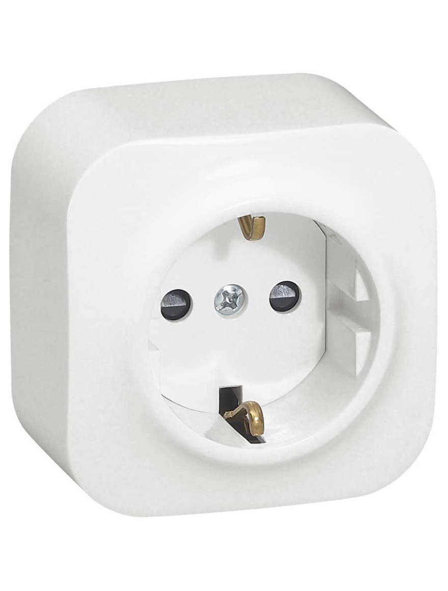 Priză 2P+E 16A albă FORIX