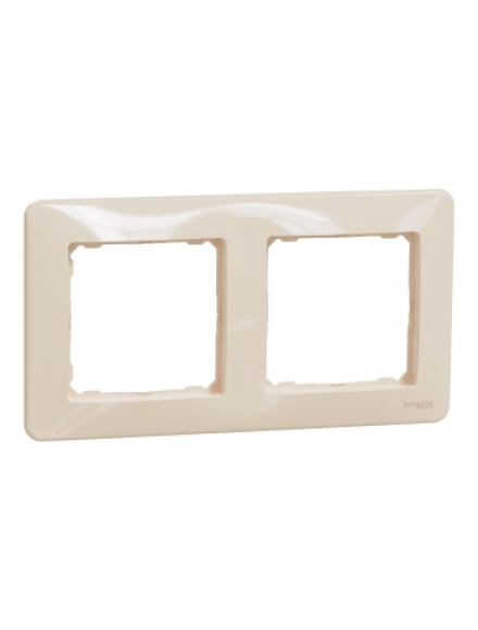 Рамка 2 поста (бежевый)