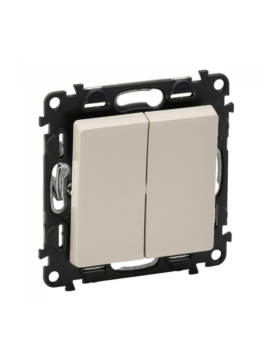 Întrerupător cap-scară dublu 10A 250V (Valena Life bej)