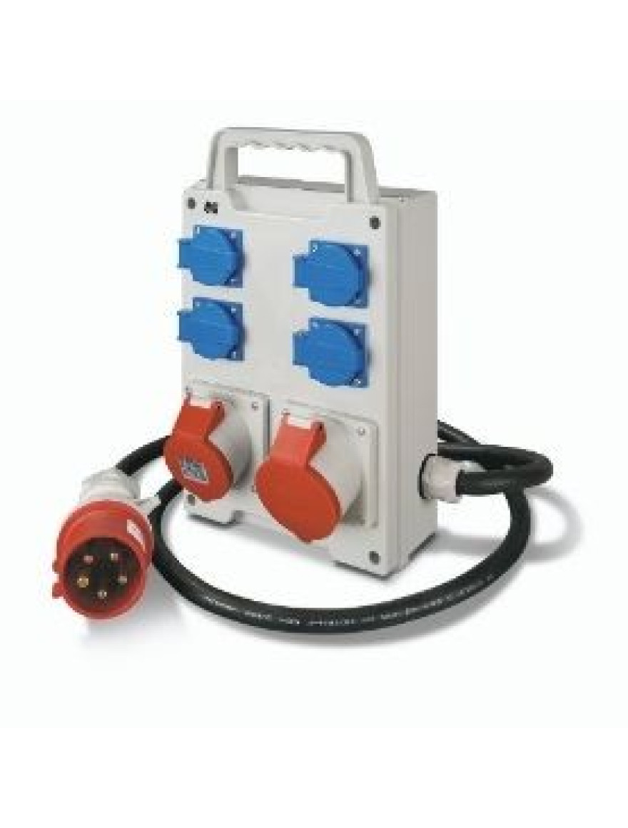 Bloc prize RS-P 4X2P+Z, 3P+N+Z 16A, 3P+N+Z 32A IP44