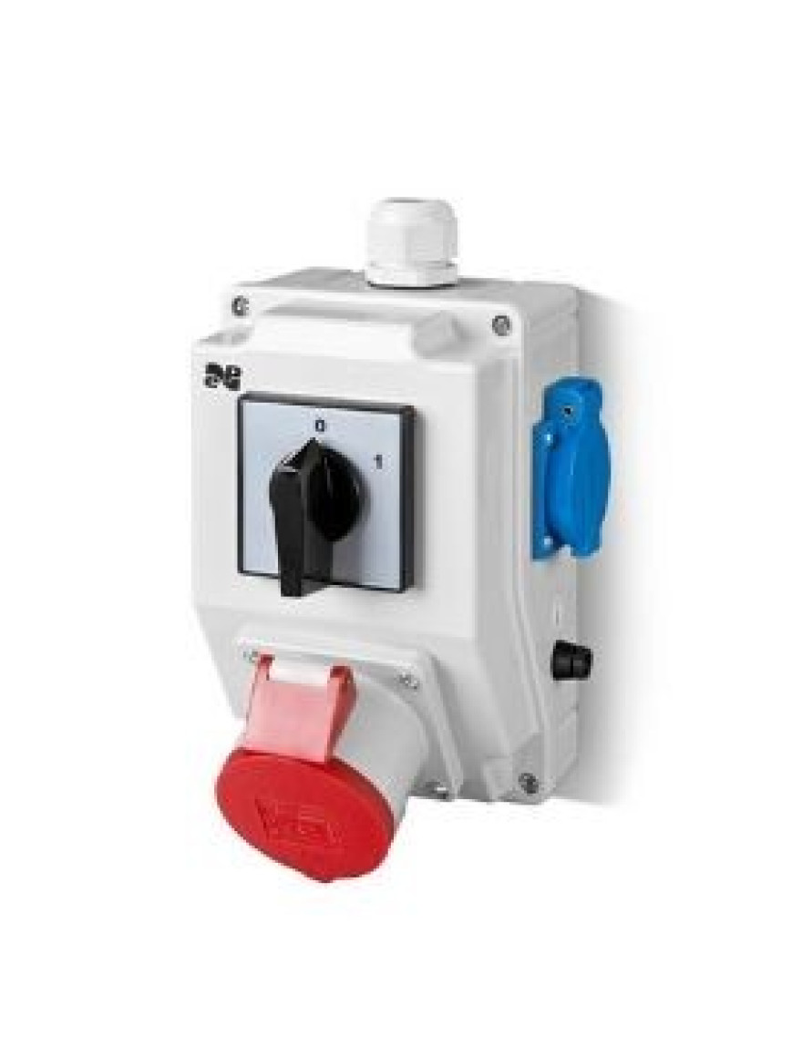 Bloc prize RS-Z WYL L-0-P,3P+N+Z 32A,2P+Z 230V IP44