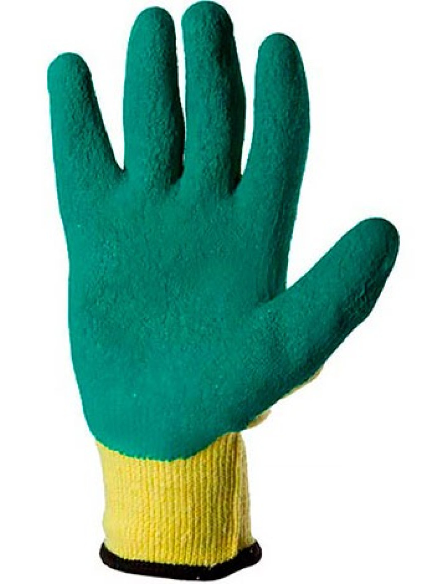 * 373302 Mănuși latex impreg parțial Green-latex 10 (L) Profmet