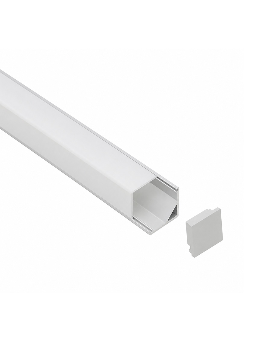 * Profil alum. cu dispersor PMMA opal 16x16mm 2M HL-BAPL005 ELMOS (50buc)