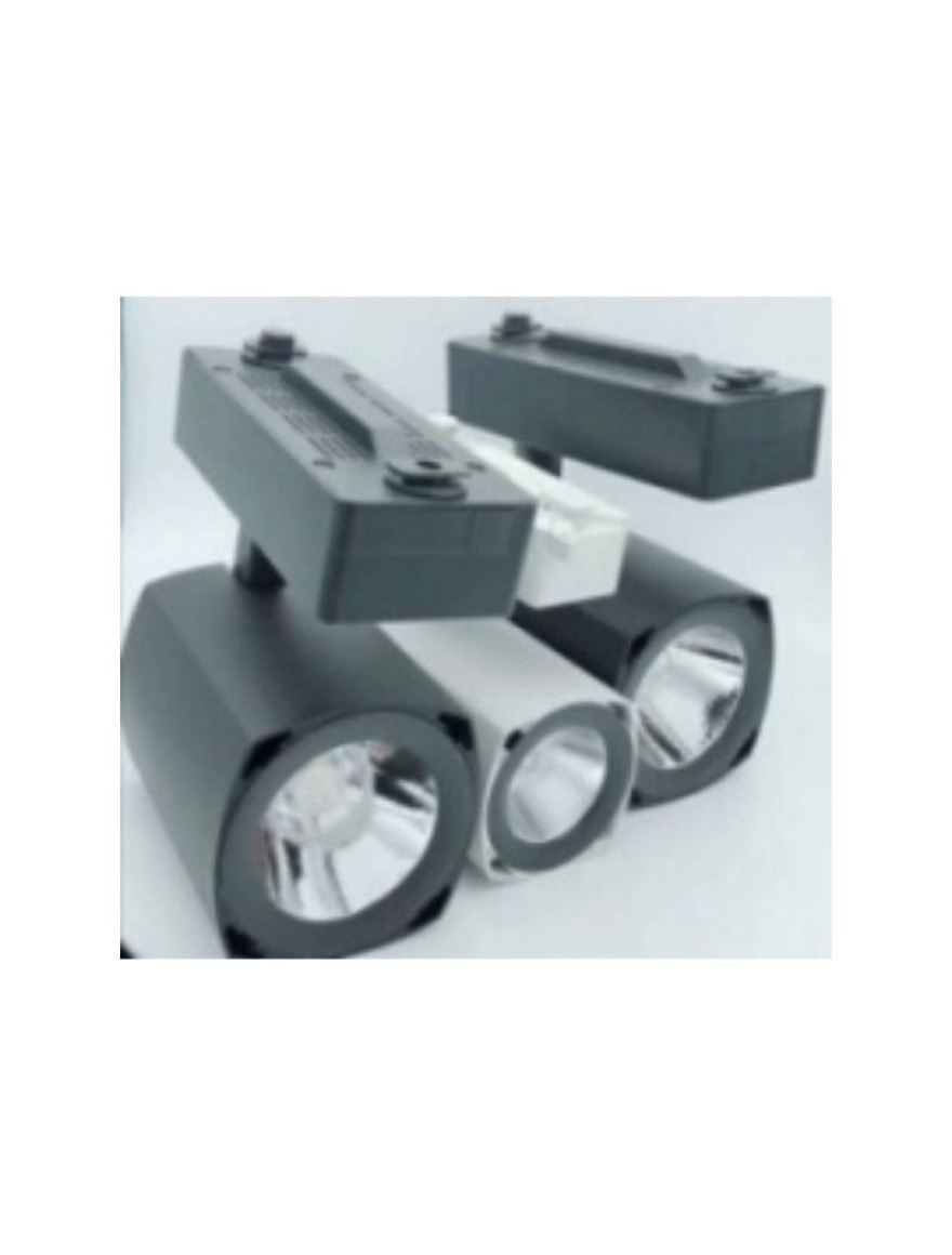 Proiector LED track light 812 20W 6500K negru LuminaLED