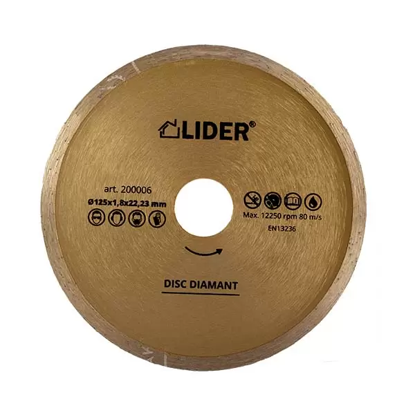 Disc diamantat continuu 230x2,4x22,23mm LIDER 200010