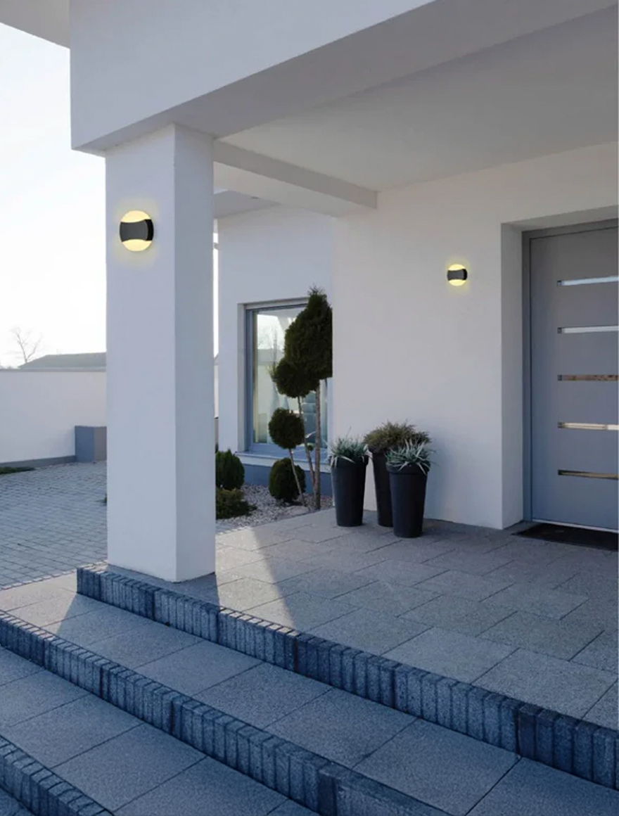 Aplică LED MK/SG-F880 2*6W 3000K neagră IP54 LuminaLED