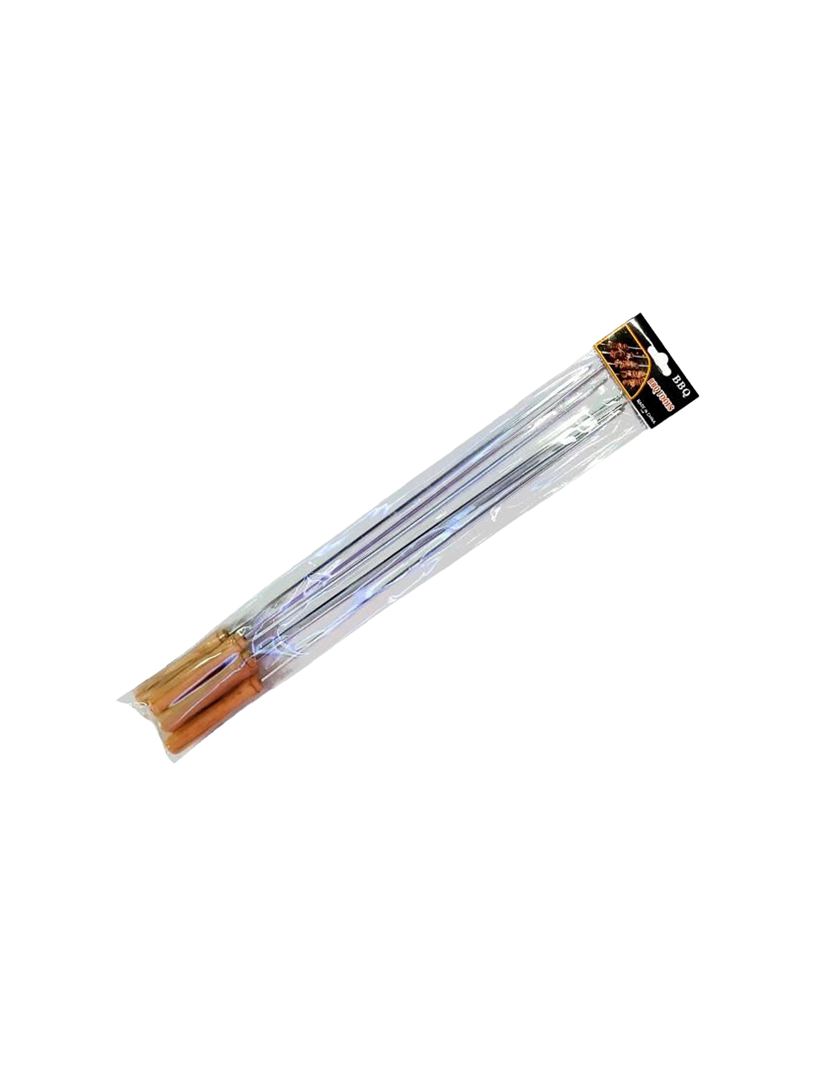 Set 6 ace p/u frigarui BBQ 50x0.3cm maner din lemn 37842