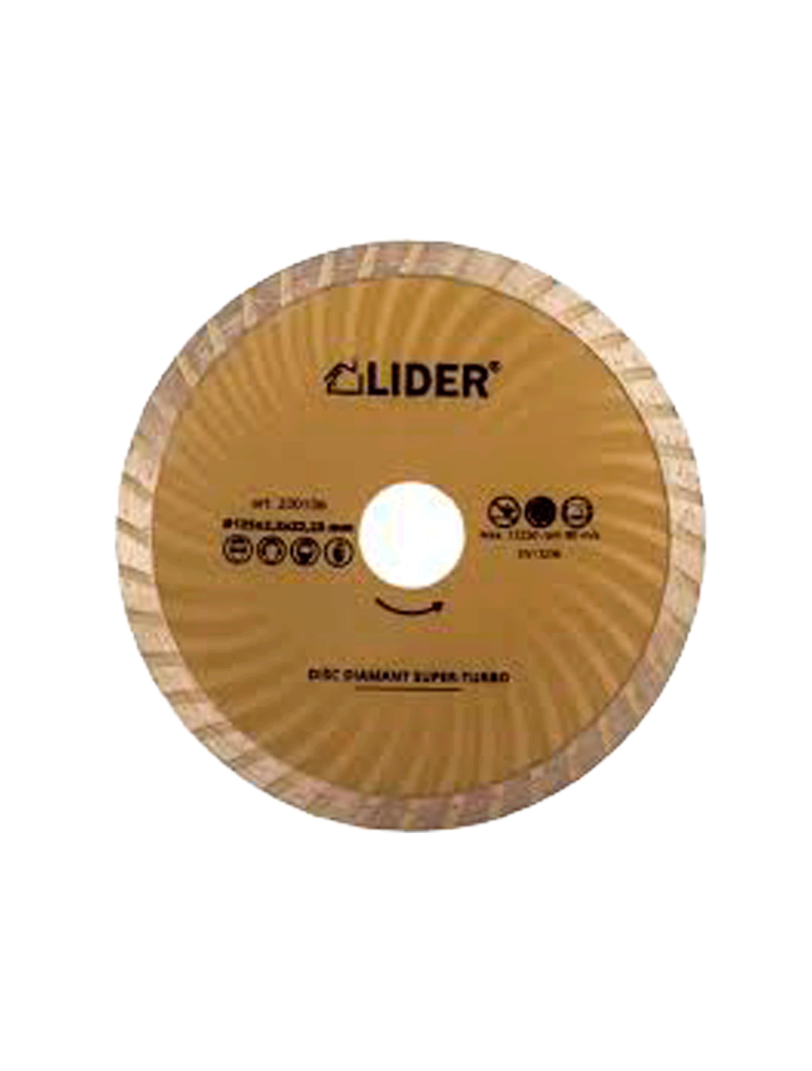 Disc diamantat super-turbo 115x2,2x22,23mm LIDER 200105