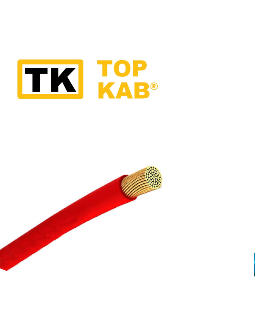 Fir electric PV3 16mm roșu TopKab