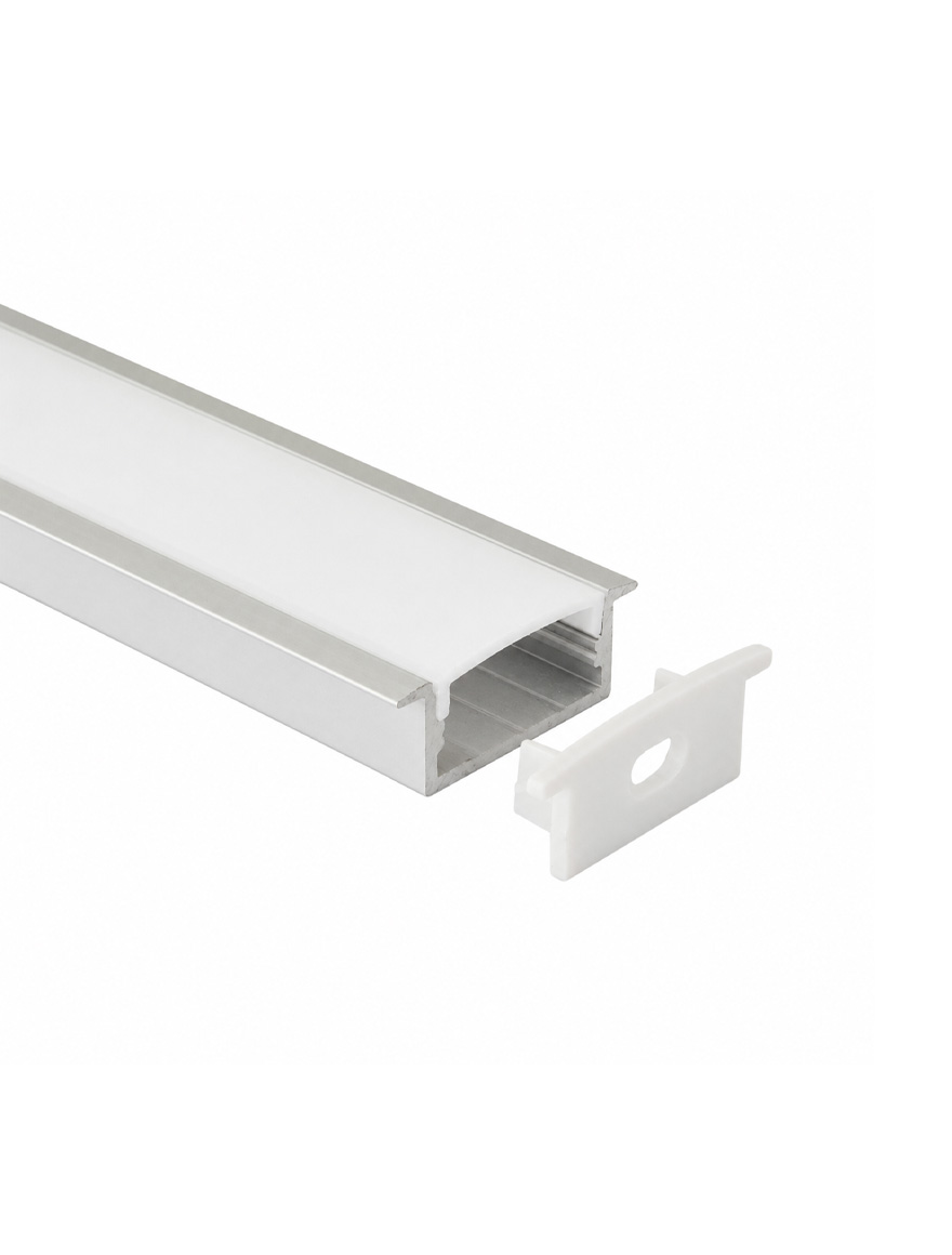 * Profil alum. cu dispersor PC opal 30.5x9.8mm 2M HL-BAPL013 ELMOS (50buc)