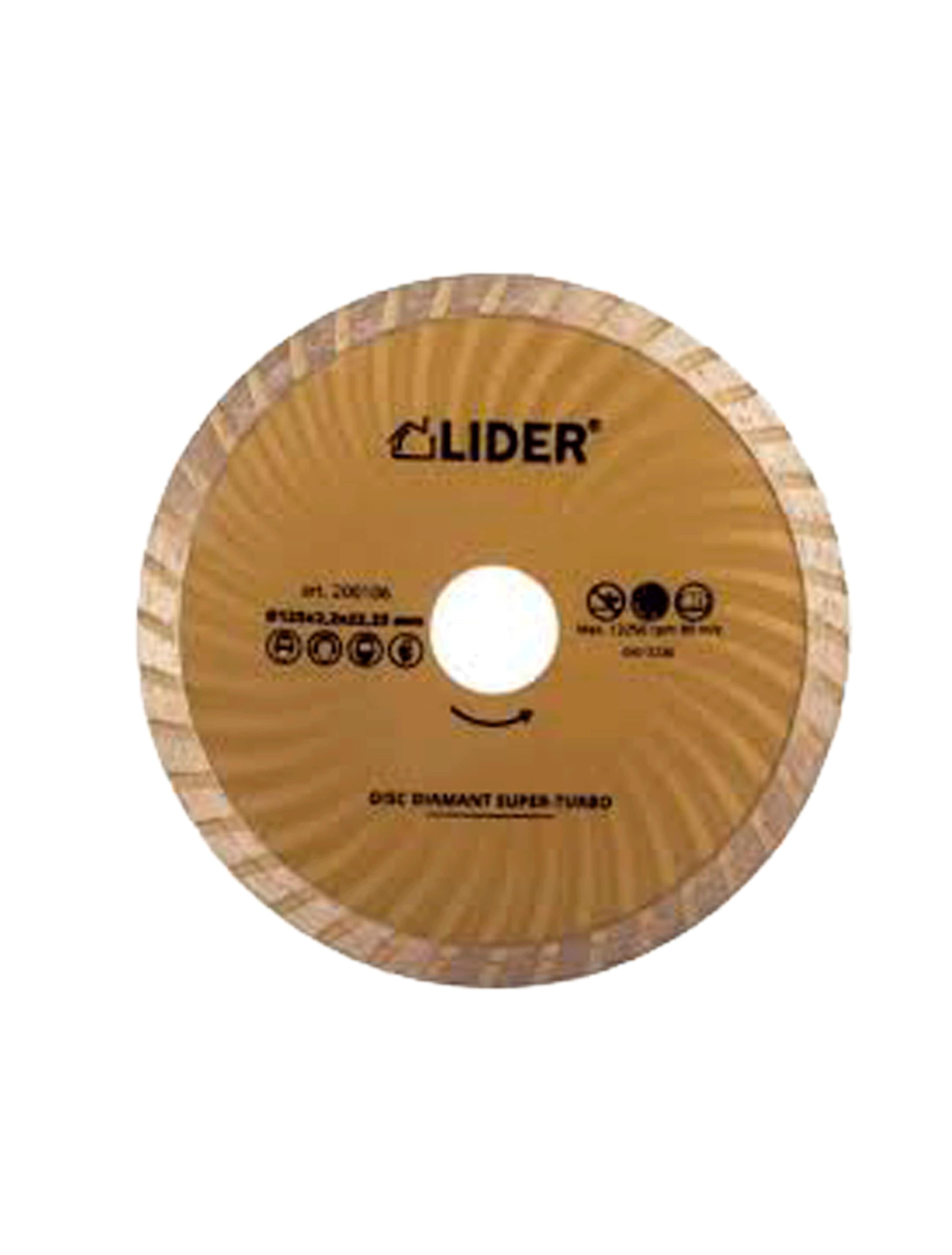 Алмазный диск Super-turbo 125x2.2x22.23 мм LIDER 200106