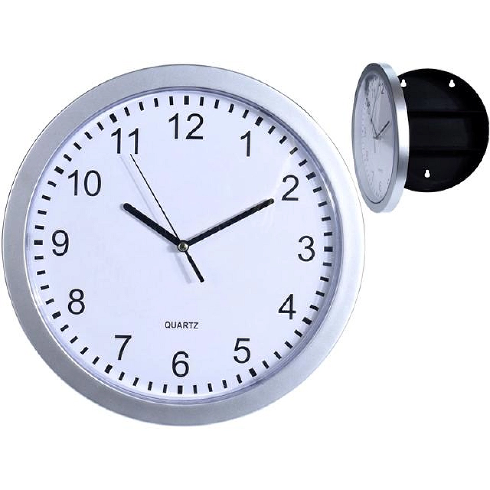 Настенные часы с сейфом D25xH6.8cm, пластик