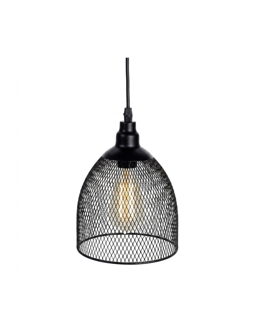 Lampă cu timer H21xD16cm, neagră, pe baterii 4AA