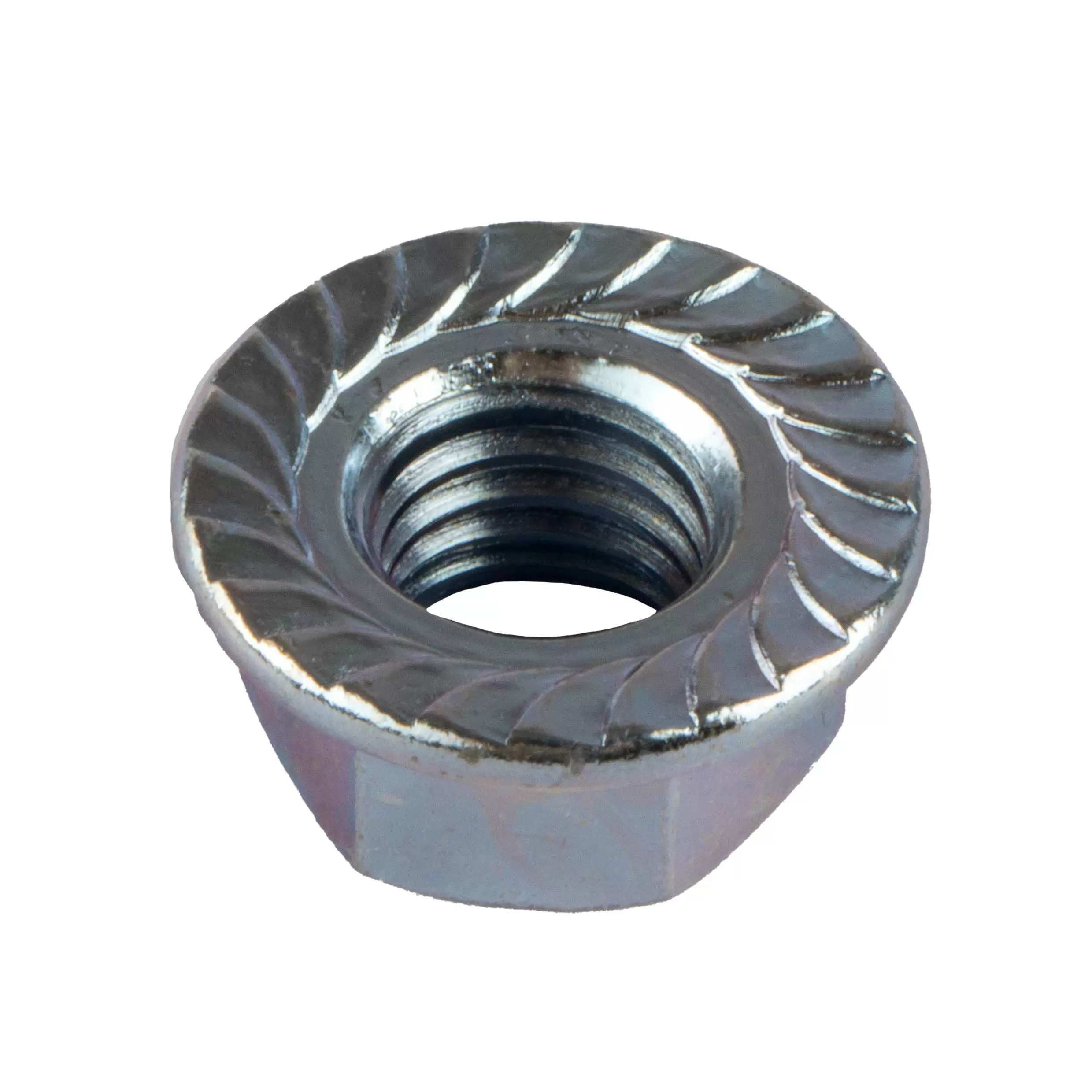 164506 DIN 6923 Фланцевая гайка M-6, сталь 5, оцинкованная Lider