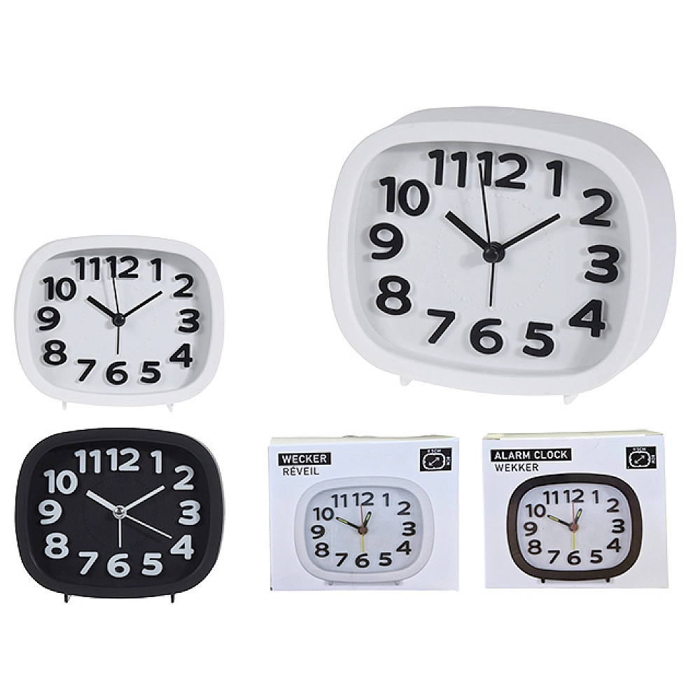 Ceas desteptator 14x10x4cm, 2 culori