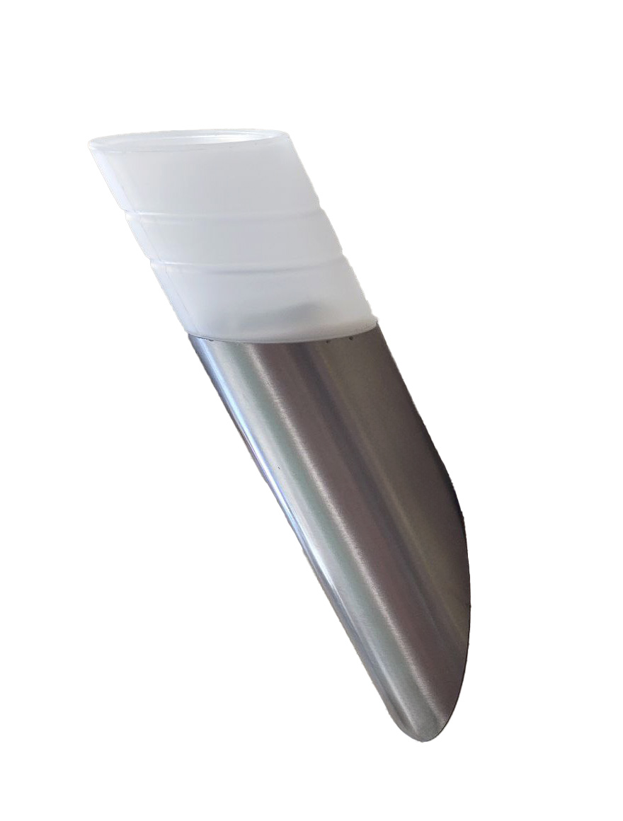 Felinar de perete baterie solară, H28cm, inox 25884