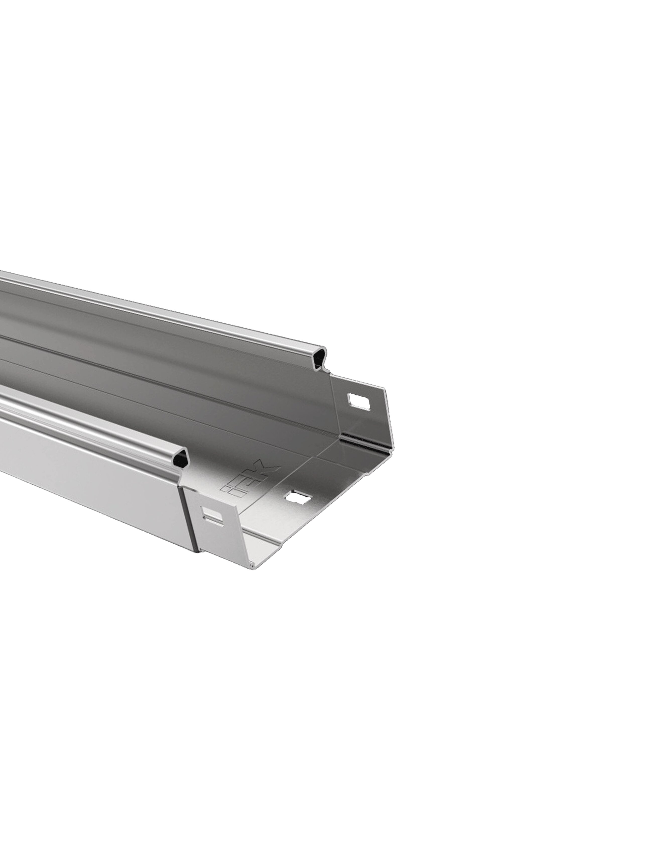 Jgheab metalic neperforat 50х100х3000, 0,55mm IEK (3m)