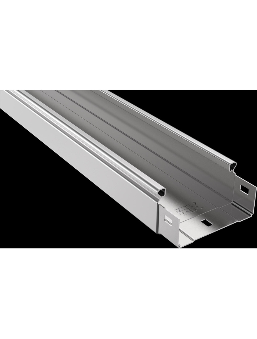 Jgheab metalic neperforat 50х100х3000, 0,55mm IEK (3m)